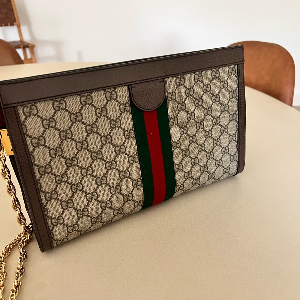 100% Authentic Gucci Ophidia Clutch - Picture 4 of 5